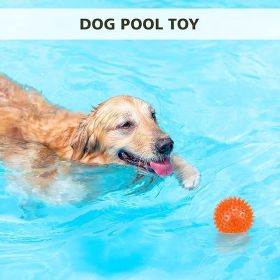 Dog Toy Balls, 3-Pack Squeaky, Floating, Spiky, Interactive Fetch, Chew for Small Medium and Large Dogs, Waterproof, 2.5/3.5in